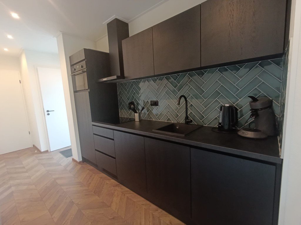 Complete keuken van het vakantiehuis op de Veluwe